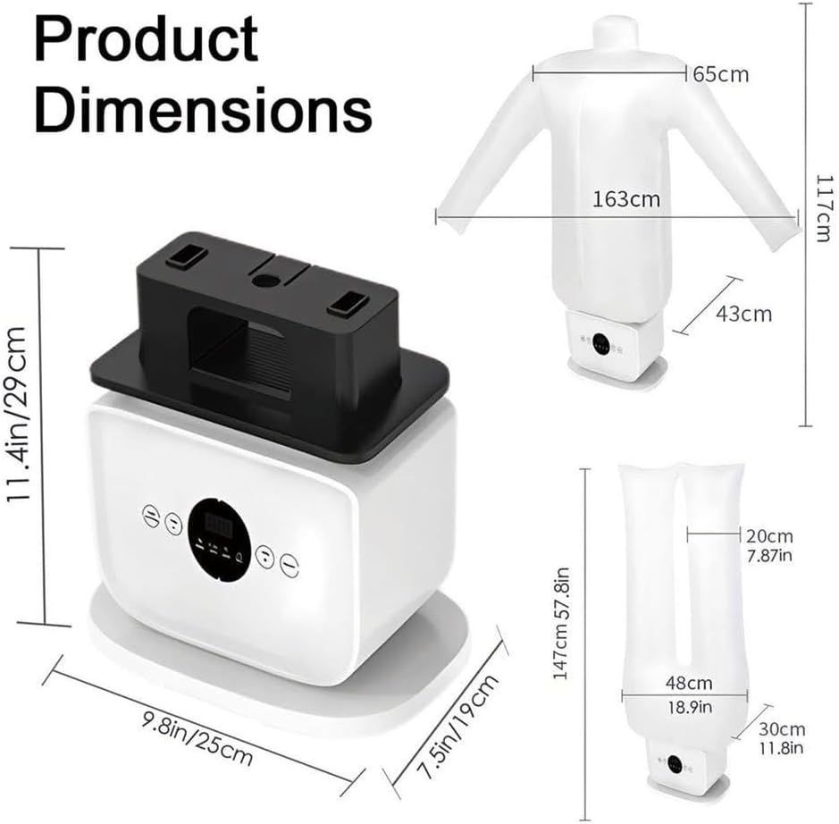 Inflatable Ironing Machine UK | Hands-Free Smart Ironing with Quick Dry, Adjustable Heat & Timer | Automatic Ironing for Shirts, Pants & Shoes