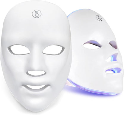LED Light Therapy Face Mask – 7-Color Photon Facial Mask for Skin Rejuvenation, Anti-Aging, Anti-Acne & Anti-Wrinkle Treatment