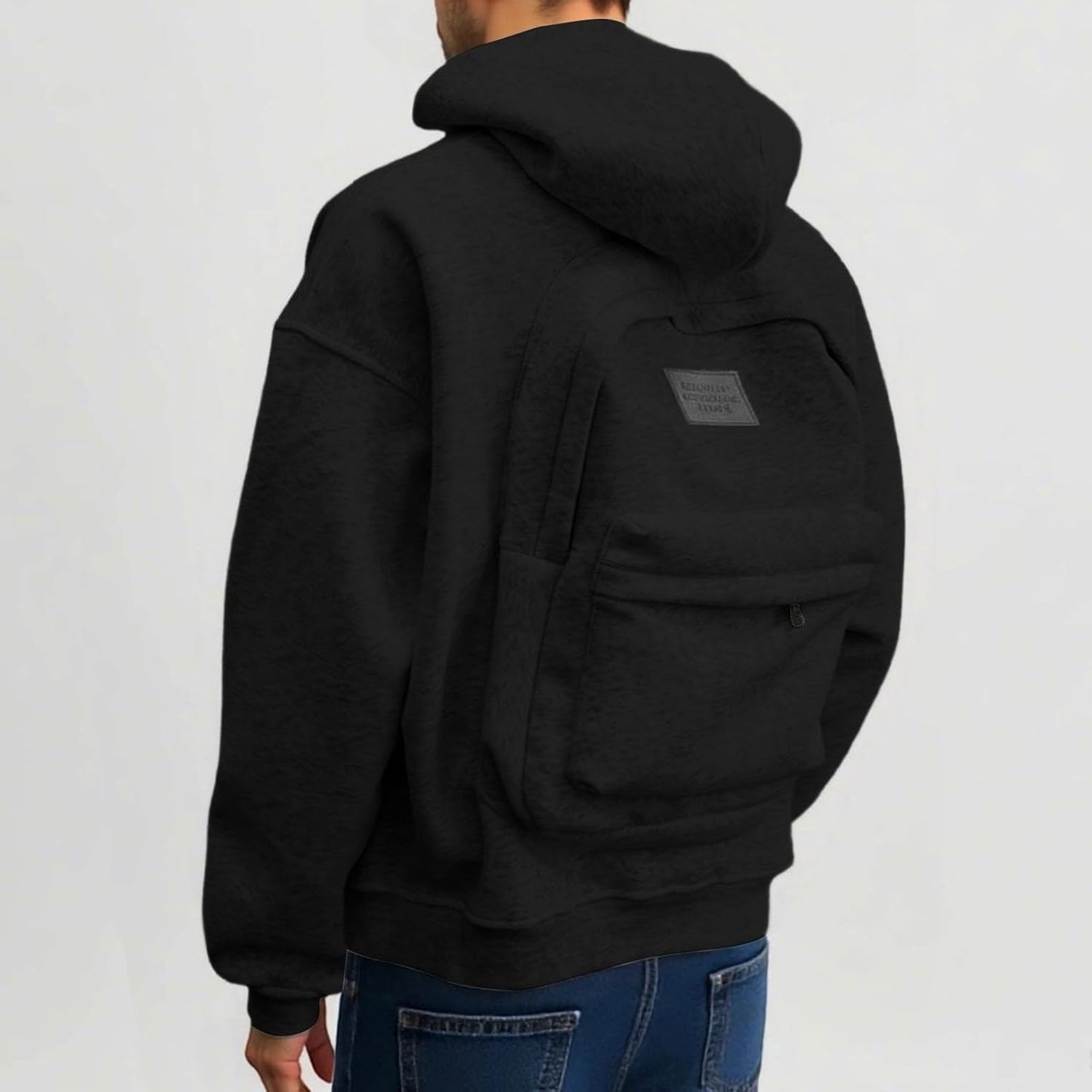 Unisex Travel Hoodie Backpack – Onerazy Travelshell Sweatshirt Hoodie with Backpack, Casual Zip-Up Lightweight Cardigan Jacket Pullover for Men & Women