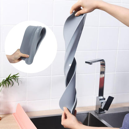 52cm Extra Long Silicone Water Splash Guard for Kitchen Sink – Reusable Faucet Splash Protector for Washing Dishes | Anti-Splash Sink Guard