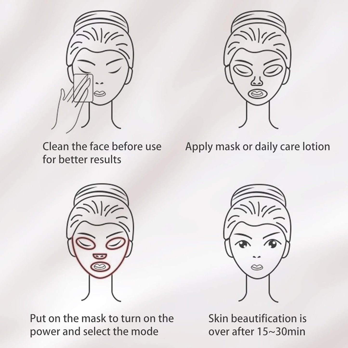 LED Light Therapy Face Mask – 7-Color Photon Facial Mask for Skin Rejuvenation, Anti-Aging, Anti-Acne & Anti-Wrinkle Treatment