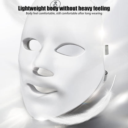LED Light Therapy Face Mask – 7-Color Photon Facial Mask for Skin Rejuvenation, Anti-Aging, Anti-Acne & Anti-Wrinkle Treatment