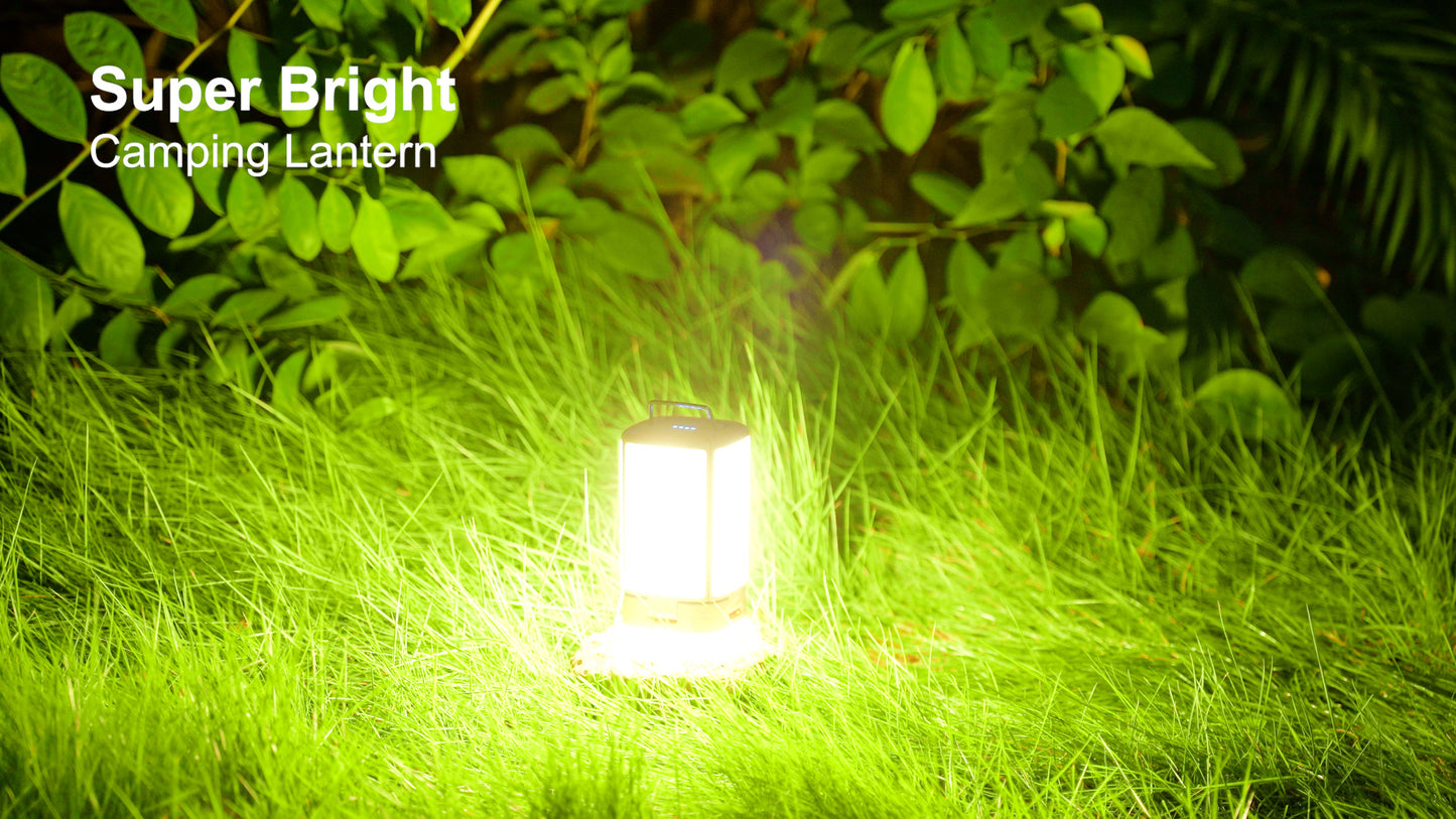 Blukar Rechargeable Camping Lantern – Ultra-Bright 116 LED Tent Light, 7 Lighting Modes, 90° Adjustable, Long-Life Outdoor Hanging Lamp for Camping & Emergency Use (Energy Class A+++)