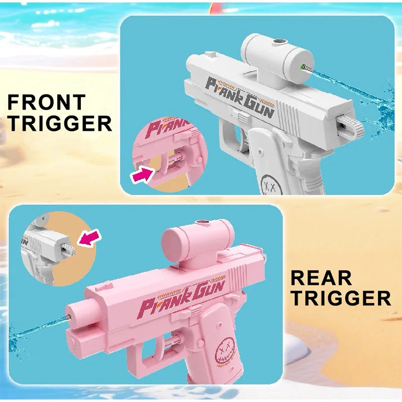 Creative Double Sided Reverse Water Spray Gun Summer Trick Tactics Double Directional Water Spray Mini Water Gun